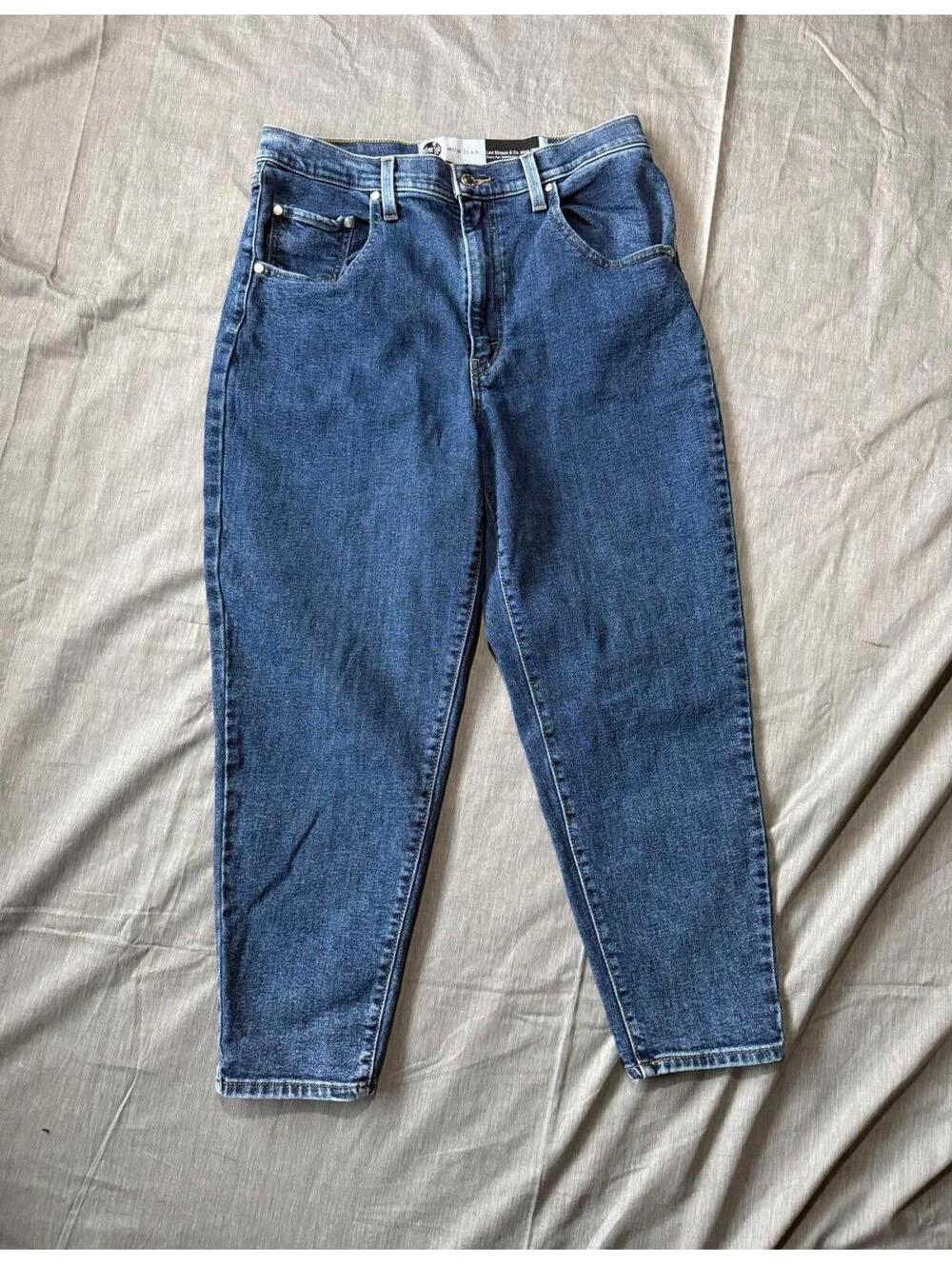 Levis SilverTab Mom Jeans Womens 31 x27 High Rise Tapered Blue Denim